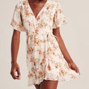 Abercrombie & Fitch Wrap Floral Mini Dress